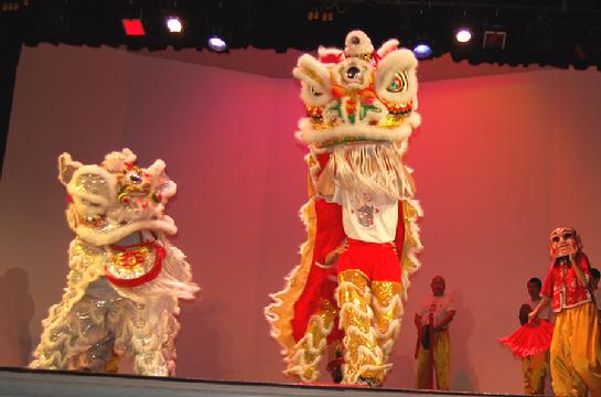 redwood empire chinese association, lion dancers